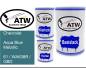 Preview: Chevrolet, Aqua Blue Metallic, 61 / WA638R / GBD: 500ml Lackdose + 500ml Klarlack + 250ml Härter - Set, von ATW Autoteile West.